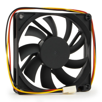 Вентилятор для корпуса 80mm Gembird D8015SM-3 (3 pin, 80x80x15мм, втулка, провод 30cm)