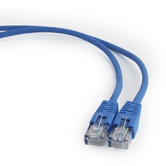 Кабель патч-корд .Patch cord кат.5e  5.0м, Cablexpert, многожильный, синий