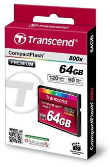 Карта памяти CF .64Gb Transcend Compact Flash 800x