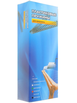 Пружина пластиковая Office Kit 10мм, белая, 100шт