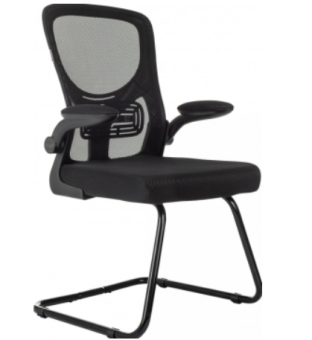 Кресло Бюрократ MC-109 черный TW-01 TW-11 сетка/ткань полозья металл черный