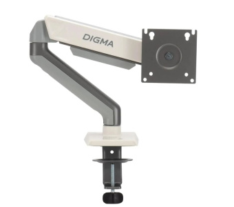 Крепление для монитора Digma D-MM101 серый 17"-32" макс.9кг крепление к столешнице поворот и наклон