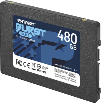 Накопитель SSD SATA 480Gb Patriot Burst Elite (SATA3, 450/320 Мбайт/сек)