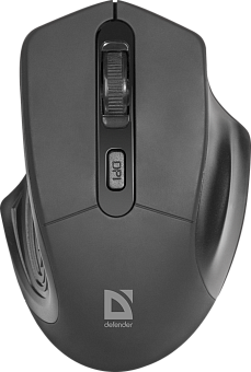 Мышь беспроводная Defender Datum MB-345 Wireless USB черный