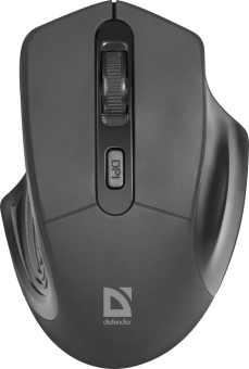 Мышь беспроводная Defender Datum MB-345 Wireless USB черный