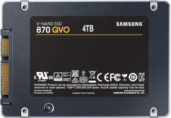 Накопитель SSD SATA 4Tb Samsung 870 QVO Series (3D QLC, 560/530 Мбайт/сек, 1440 TBW)