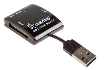 Внешний картридер USB2.0 SmartBuy SBR-713-K черный