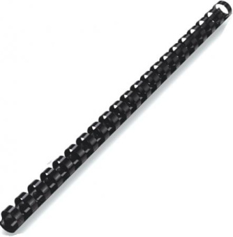Пружина пластиковая Fellowes 28мм, черная, 50шт