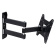 Крепление для телевизора Kromax DIX-24 (15"-55" макс.35кг настенный поворотно-выдвижной и наклон) Black