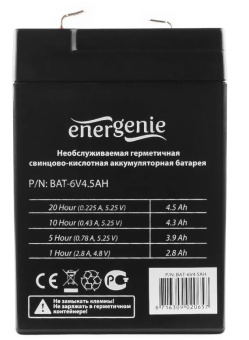 Аккумулятор для ИБП .6V,  4.5Ah, Energenie BAT-6V4.5AH