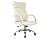 Кресло Бюрократ T-8010SL (эко.кожа, мех. качания, крест. металл хром, до 120 кг) Слоновая кость