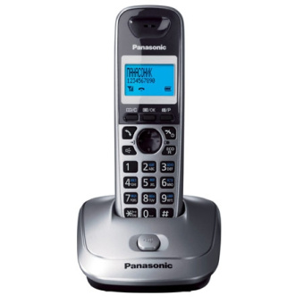 Радиотелефон Panasonic DECT KX-TG 2511 RUM (АОН, спикерфон, полифония, серый металлик)