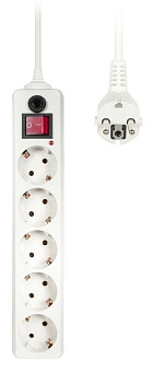 Сетевой фильтр BURO 5м (5 розеток) White