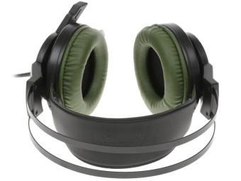 Наушники проводные A4Tech Bloody J450 (микрофон, 20 - 20 000 Гц, 100дБ, USB) черный-зеленый