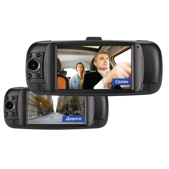 Видеорегистратор Silverstone F1 NTK-55F Такси (2 камеры, 1080FHD, 140°, microSD)