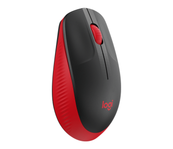 Мышь беспроводная Logitech M190 Wireless черный/красный