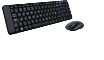 Комплект беспроводной (клавиатура+мышь) Logitech MK220 Wireless Cordless Combo USB черный
