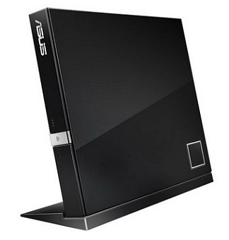 Внешний привод BD-COMBO ASUS [SBC-06D2X-U] USB2.0 Black BD-ROM DVD±R/RW DVD-RAM CD-ROM CD-RW RTL