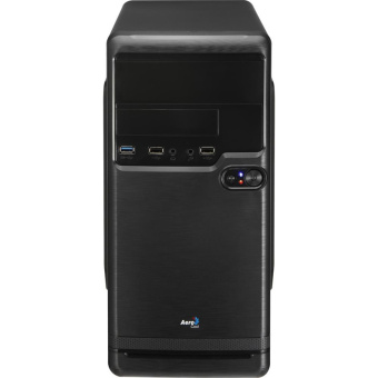 Корпус Aerocool Qs-182 black (170x365x365 мм, 3*USB, mATX, без БП)