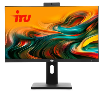 Моноблок IRU Tactio 23IP i3 14100/8G/480 SSD/Intel HD/23.8"FHD/DOS/черный