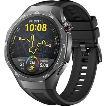 Смарт-часы Huawei Watch GT 5 Pro Black Fluoroelastomer (черный)