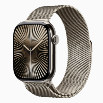 Смарт-часы Apple Watch Series 10 46mm Titanium Milanese Loop Natural