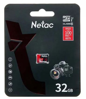 Карта памяти microSD 32Gb Netac P500 Ultra Class 10 80MB/s