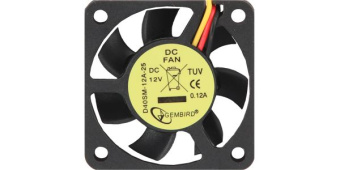 Вентилятор для корпуса 40mm Gembird D40SM-12A-25 (3pin, 40x40x10мм, 30дБ, 6000об/мин)