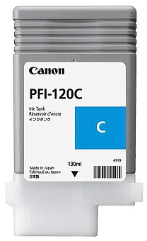 Картридж струйный Canon PFI-120C для TM-200/TM-205/TM-300/TM-305, синий