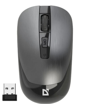 Мышь беспроводная Defender Wave MM-995 серебристый