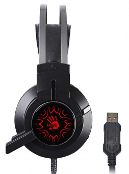 Наушники проводные A4Tech Bloody J437 (микрофон, 20 - 20 000 Гц, 7.1 Surround (виртуальный)) черный