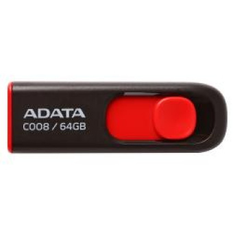 Флешка 64Gb ADATA [C008] USB черный/красный