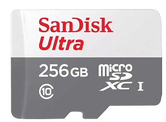 Карта памяти microSD 256Gb SanDisk Ultra Class 10 UHS-I (SDSQUNR-256G-GN3MN)