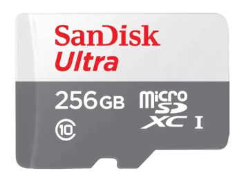 Карта памяти microSD 256Gb SanDisk Ultra Class 10 UHS-I (SDSQUNR-256G-GN3MN)