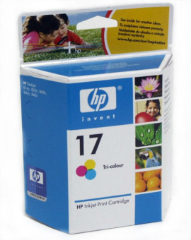 Картридж струйный HP 17 (C6625A) для HP DJ 825C/840C/843C/845C, многоцветный