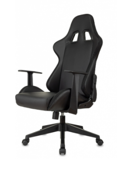 Кресло Zombie GAME RGB черный эко.кожа/ткань крестов