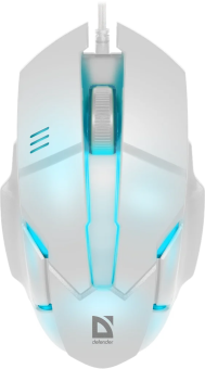 Мышь проводная Defender Host MB-982 7цветов 1000dpi белый