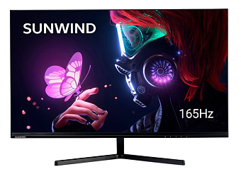 Монитор 27" SunWind SUN-M27BG110 (VA 1920x1080 6ms 165Hz DP HDMI) Black
