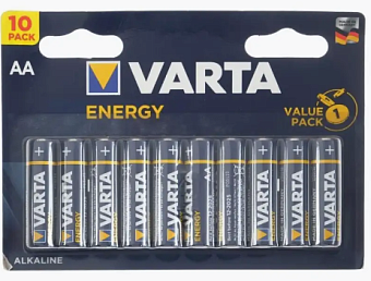 Элемент питания AA, 1.5V, 10шт, Varta Energy LR06 BL10