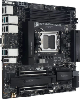 Материнская плата Socket AM5 ASUS PRO WS B850M-ACE SE (B850) 4*DDR5 HDMI DP VGA mATX