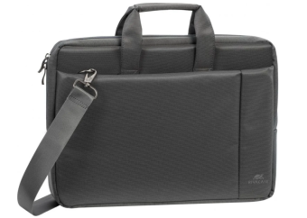 Сумка для ноутбука 15" Riva 8231 полиэстер, серый
