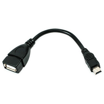 Кабель-переходник mini USB (m) < - > USB-A (f), Cablexpert 0.20м OTG