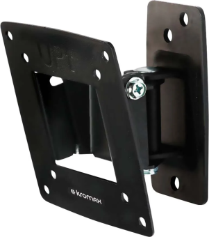 Крепление для телевизора Kromax OPTIMA-102 (настенное, наклонно-поворотное,  10-28", max 25кг) Black