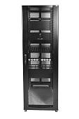 Шкаф серверный ЦМО ШТК-СП-48.6.12-44АА-9005 48U 600x1190мм пер.дв.перфор. 2 бок.пан. 1350кг черный