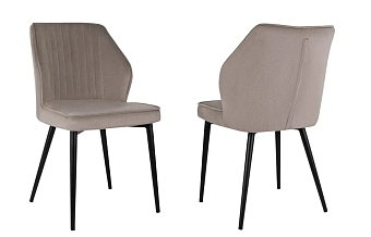 Кресло Бюрократ CH-K5_2 комплект 2шт т.бежевый Holland 61 металл черный на ножках