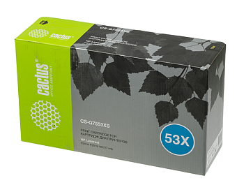 Картридж лазерный Cactus CS-Q7553XS для HP P2014/P2015/M2727, 7000 стр. черный
