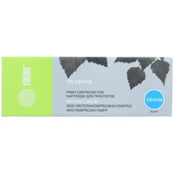 Картридж лазерный Cactus CS-CE410X для HP LJ Pro 300/400 черный