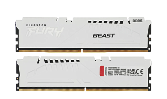 Модуль памяти DDR5 64Gb 5200MHz Kingston Fury Beast White (Kit of 2)