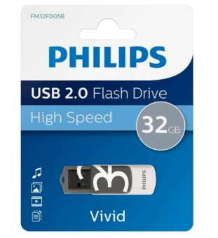 Флешка .32Gb PHILIPS VIVID2.0 USB 2.0