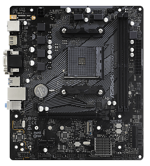 Материнская плата Socket AM4 ASRock B550M-HDV (B550) 2*DDR4 1*PCI-Ex1 1*PCI-Ex16 SATA M.2 HDMI DVI VGA mATX